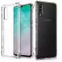 Evelatus Capa de silicone militar à prova de choque TPU para Samsung Galaxy A70 transparente