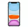 Evelatus Capa de silicone militar à prova de choque TPU para Apple iPhone 11 transparente