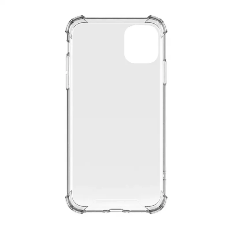Evelatus Capa de silicone militar à prova de choque TPU para Apple iPhone 11 transparente
