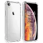 Evelatus Capa de silicone militar à prova de choque TPU para Apple iPhone XR transparente