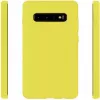 Evelatus Capa em silicone Nano Soft Touch TPU para Samsung Galaxy S10 amarela