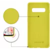 Evelatus Capa em silicone Nano Soft Touch TPU para Samsung Galaxy S10 amarela