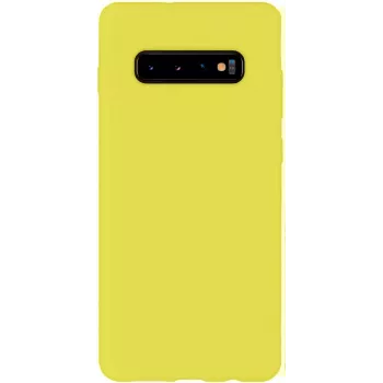 Evelatus Capa em silicone Nano Soft Touch TPU para Samsung Galaxy S10 amarela