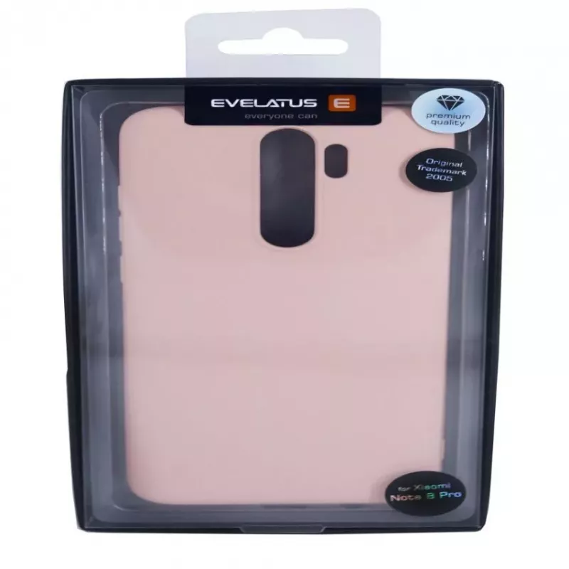 Evelatus Capa em silicone Soft para Xiaomi Redmi Note 8 Pro bege