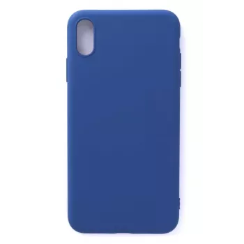 Evelatus Apple iPhone X/Xs Capa de Silicone Nano Soft Touch TPU Azul Escuro