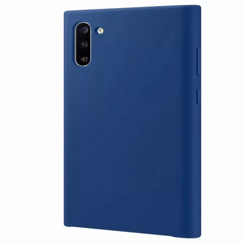 Evelatus Samsung Galaxy Note 10 Capa de Silicone Premium Soft Touch Azul Meia-Noite
