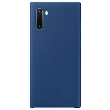 Evelatus Samsung Galaxy Note 10 Capa de Silicone Premium Soft Touch Azul Meia-Noite