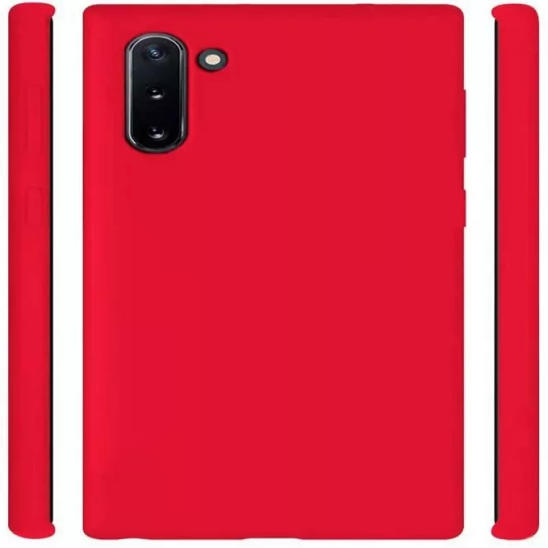 Evelatus Samsung Galaxy Note 10 Capa de Silicone Premium Soft Touch Vermelho