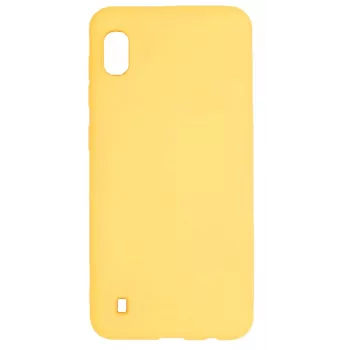 Evelatus Samsung Galaxy A10 Capa de Silicone Soft Touch com Alça Amarelo
