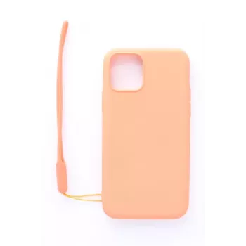 Evelatus Apple iPhone 11 Pro Capa de Silicone Soft Touch com Alça Rosa
