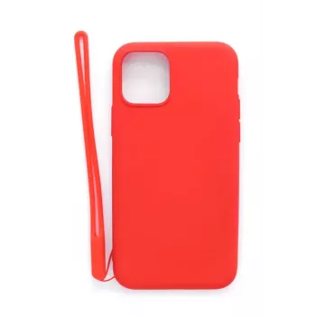 Evelatus Apple iPhone 11 Pro Capa de Silicone Soft Touch com Alça Vermelho