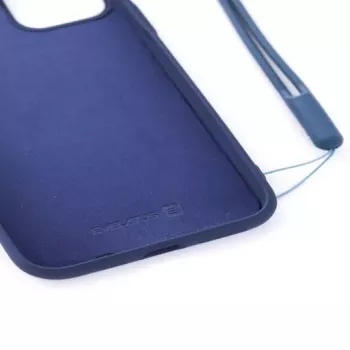 Evelatus Apple iPhone 11 Pro Capa de Silicone Soft Touch com Alça Azul Escuro