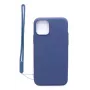Evelatus Apple iPhone 11 Pro Capa de Silicone Soft Touch com Alça Azul Escuro
