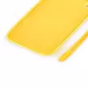 Evelatus Apple iPhone XR Capa de Silicone Soft Touch com Alça Amarelo