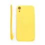 Evelatus Apple iPhone XR Capa de Silicone Soft Touch com Alça Amarelo
