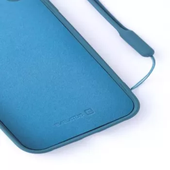 Evelatus Apple iPhone XR Capa de Silicone Soft Touch com Alça Azul