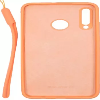 Evelatus Huawei P30 Lite Capa de Silicone Soft Touch com Alça Rosa