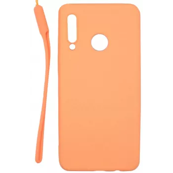 Evelatus Huawei P30 Lite Capa de Silicone Soft Touch com Alça Rosa