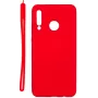 Evelatus Huawei P30 Lite Capa de Silicone Soft Touch com Alça Vermelho