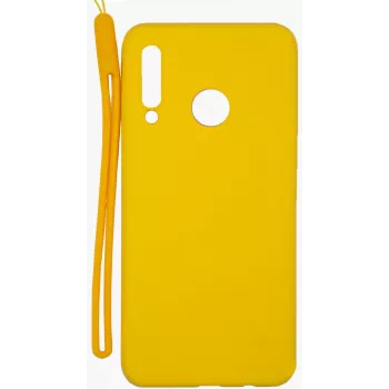 Evelatus Huawei P30 Lite Capa de silicone Soft Touch com fita amarela