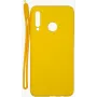 Evelatus Huawei P30 Lite Capa de silicone Soft Touch com fita amarela