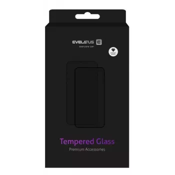 Evelatus Xiaomi Mi 9 Lite Protetor de ecrã de vidro temperado plano transparente 0,33 mm com Japan Glue, antiestático