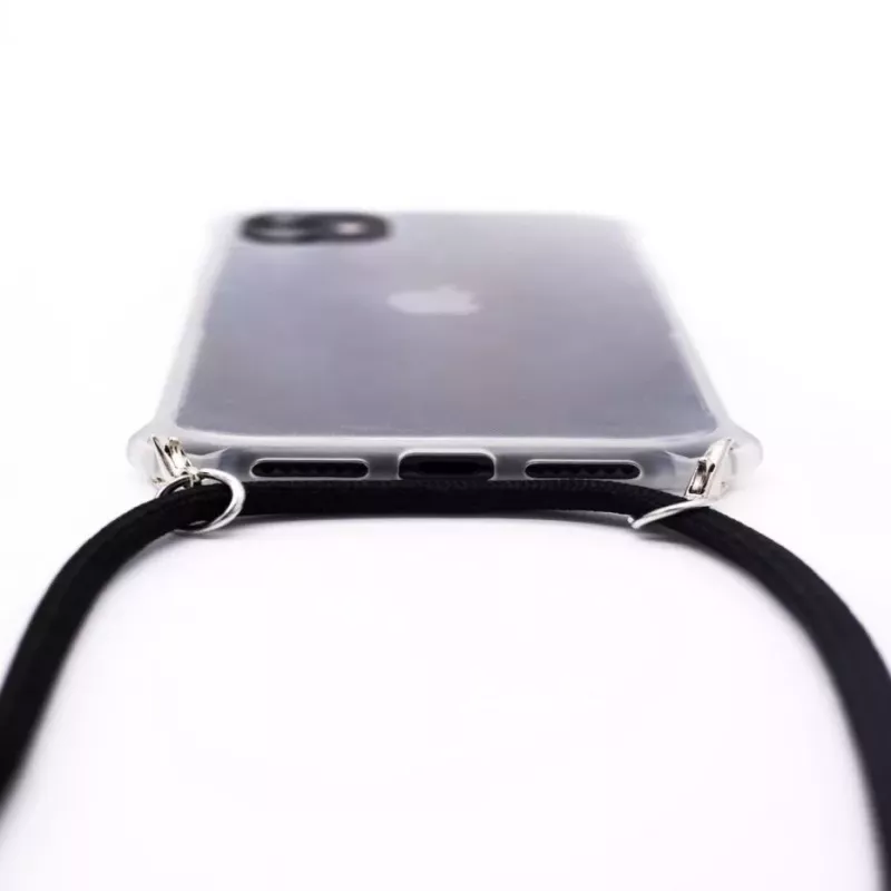 Evelatus Apple iPhone 11 Pro Max Capa com fita preta transparente