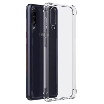 EVELATUS Samsung Galaxy A30s TPU 1,5mm Military Shockproof capa de silicone transparente