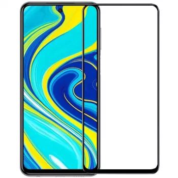 Evelatus Xiaomi Redmi Note 9 2.5D Full Cover Japan Glue Glass Protetor de ecrã antiestático em vidro temperado