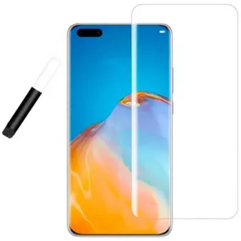 Vidro Transparente UV + Cola Evelatus Huawei P40 Pro