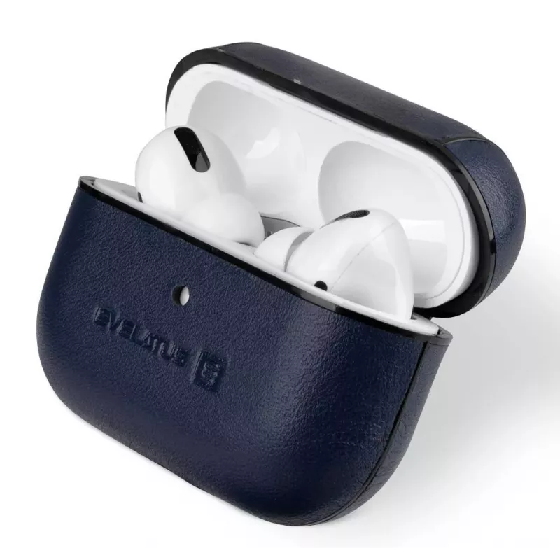 Capa de Proteção em Pele Evelatus Apple AirPods Pro Azul Escuro
