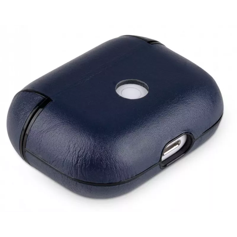 Capa de Proteção em Pele Evelatus Apple AirPods Pro Azul Escuro
