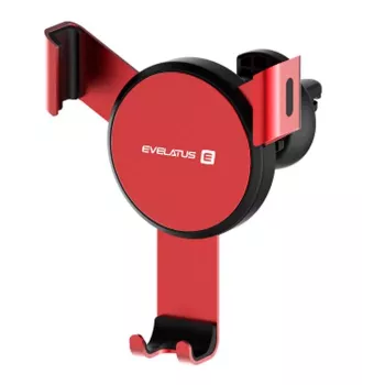 Suporte para Telemóvel ECH03 Evelatus Vermelho - Suporte Universal para Saída de Ar