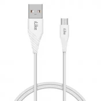 iLike cabo de carregamento para MicroUSB ICM01 branco