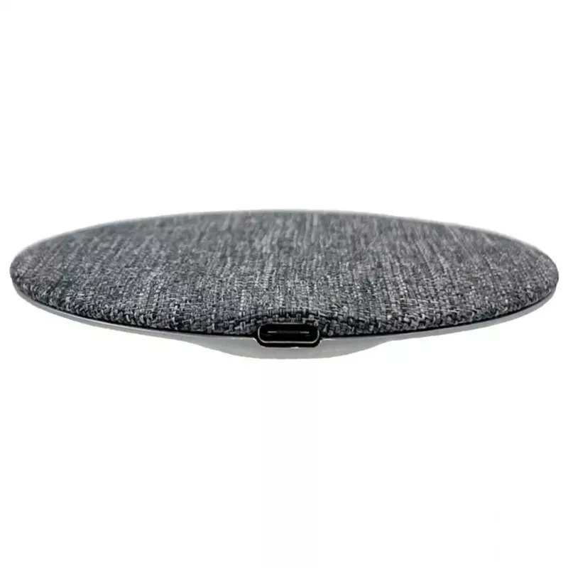 Evelatus carregador de secretária sem fios EWC04 tecido - base de carregamento Qi 10W