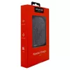 Evelatus carregador de secretária sem fios EWC04 tecido - base de carregamento Qi 10W