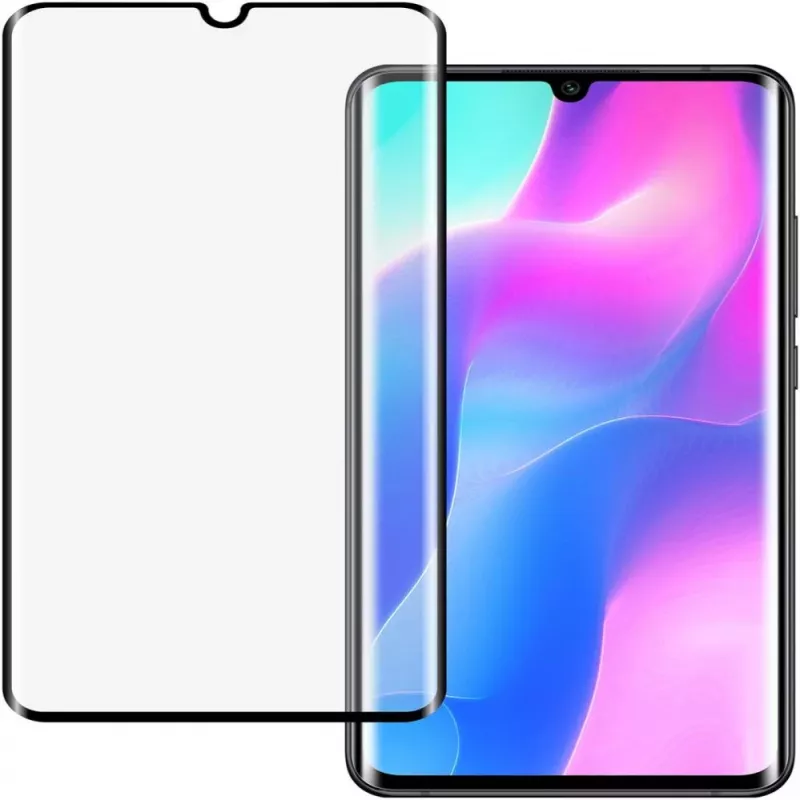 Evelatus película protetora de ecrã em vidro transparente UV + cola para Xiaomi Mi Note 10 Lite / Mi Note 10