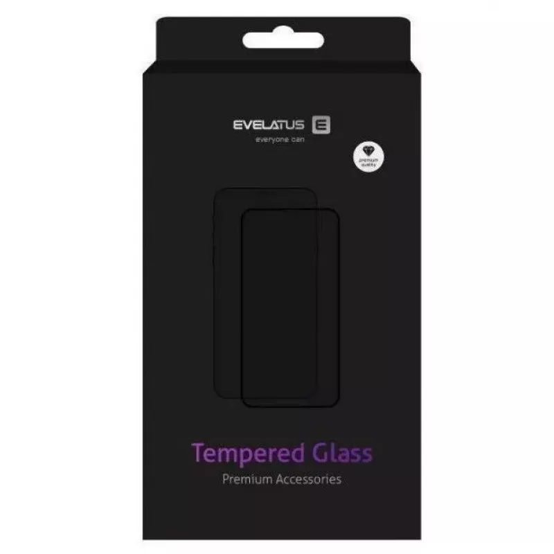 Evelatus película protetora de ecrã em vidro transparente UV + cola para Xiaomi Mi Note 10 Lite / Mi Note 10