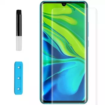 EVELATUS película protetora de ecrã em vidro transparente UV + cola para Xiaomi Mi 10