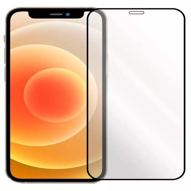 EVELATUS Apple iPhone 12/12 Pro 6,1 polegadas 2.5D Full Cover Japan Glue Glas protetor de ecrã antiestático