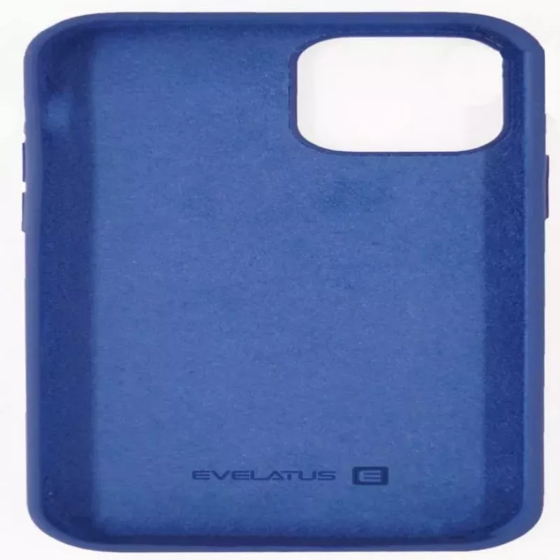Evelatus Capa de silicone Premium Soft Touch azul para Apple iPhone 12/12 Pro