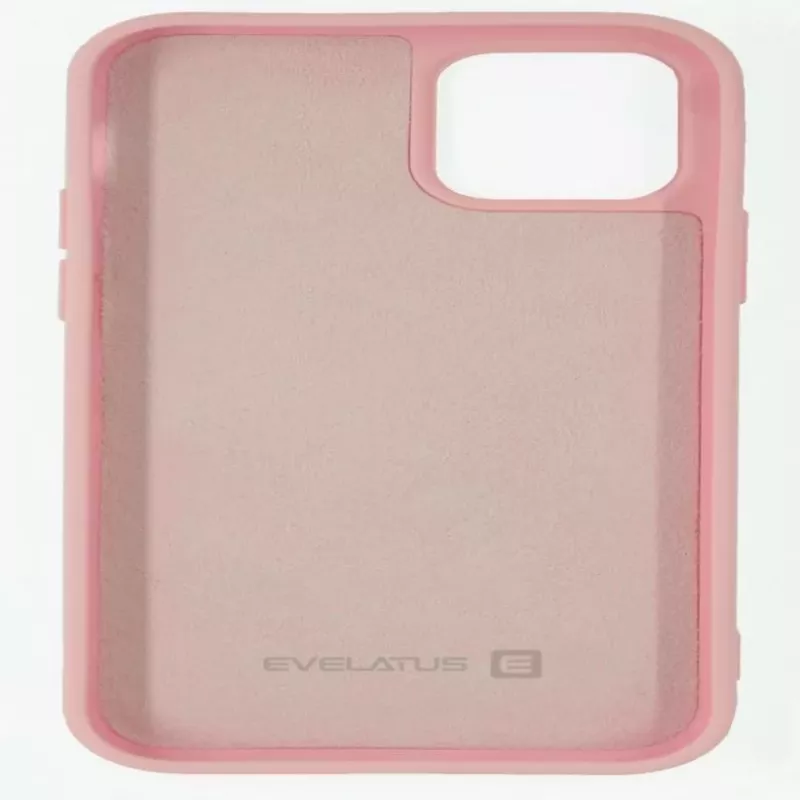 Evelatus Capa de silicone Nano Soft Touch TPU bege para Apple iPhone 12/12 Pro