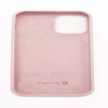Capa de silicone Premium Soft Touch Evelatus para Apple iPhone 12 mini Areia-pó
