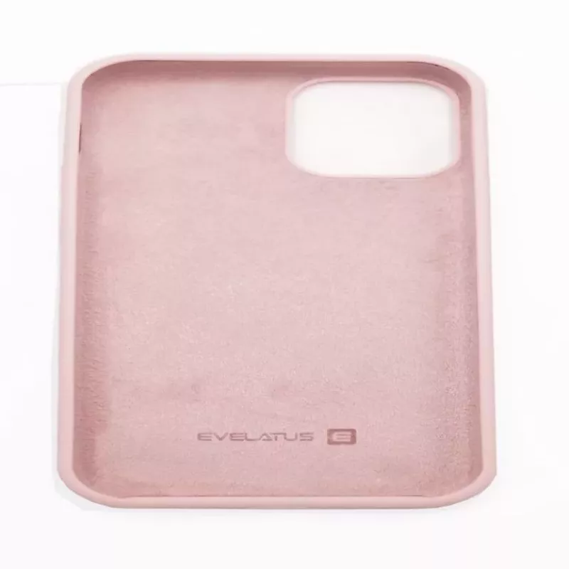 Capa de silicone Premium Soft Touch Evelatus para Apple iPhone 12 mini Areia-pó