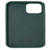 Capa de silicone Premium Soft Touch Evelatus para Apple iPhone 12 mini Verde-pinheiro