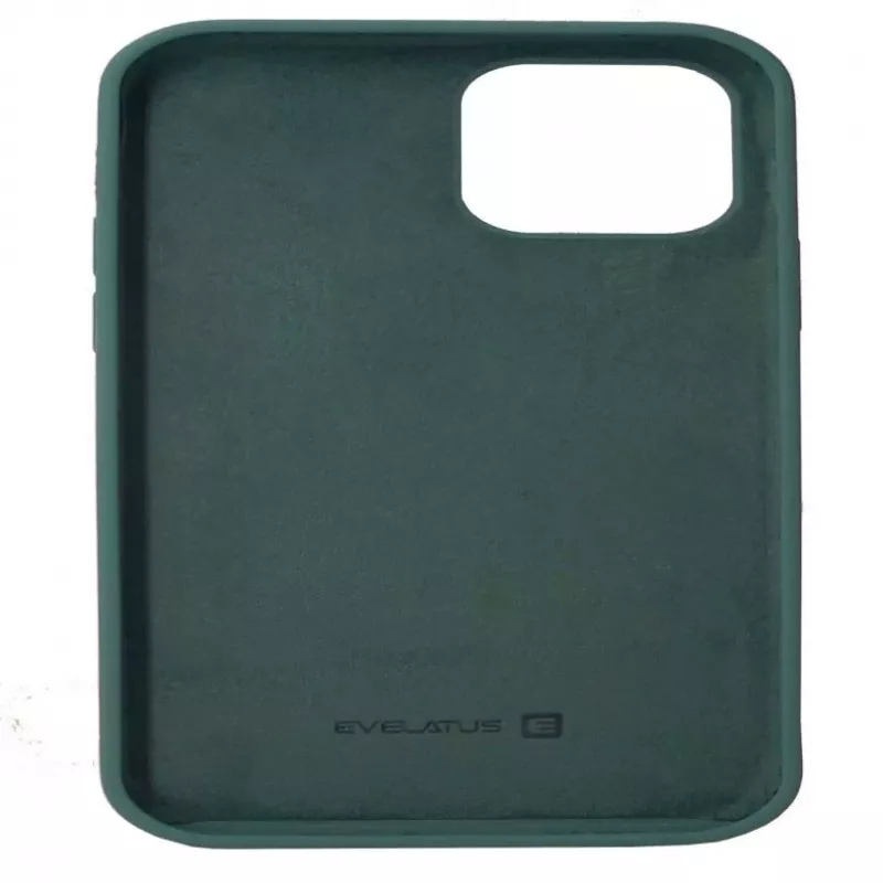 Capa de silicone Premium Soft Touch Evelatus para Apple iPhone 12 mini Verde-pinheiro