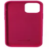 Capa de silicone Premium Soft Touch Evelatus para Apple iPhone 12 Mini Vermelho-rosado