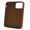 Capa de silicone Premium Soft Touch Evelatus para Apple iPhone 12/12 Pro Castanho-escuro