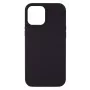 Capa de silicone Premium Soft Touch EVELATUS para Apple iPhone 12/12 Pro Preto