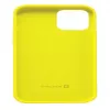 Capa de silicone Premium Soft Touch Evelatus para Apple iPhone 12/12 Pro Amarelo-limão